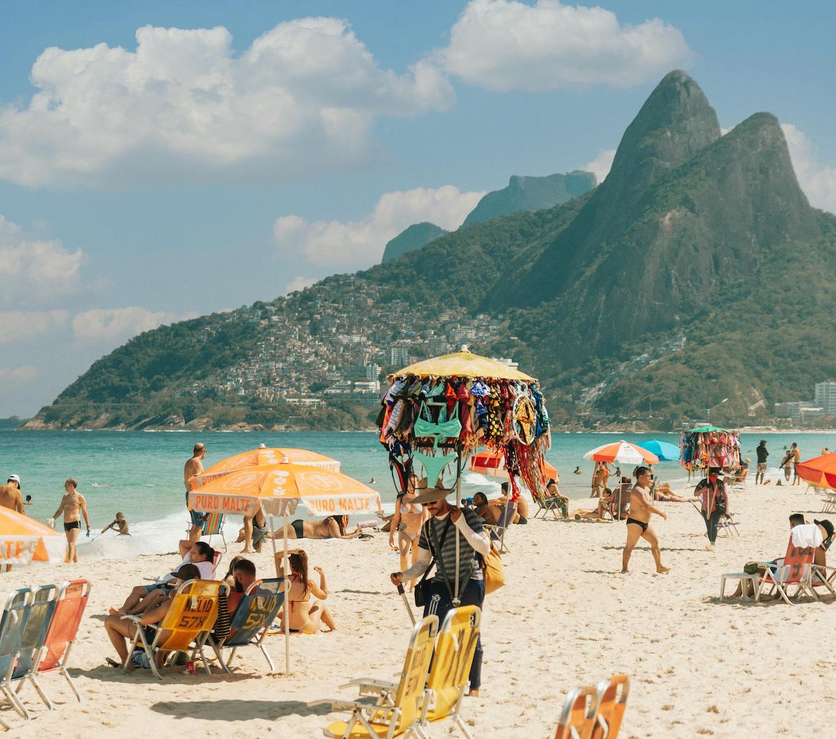 tourists on the beach Brazil