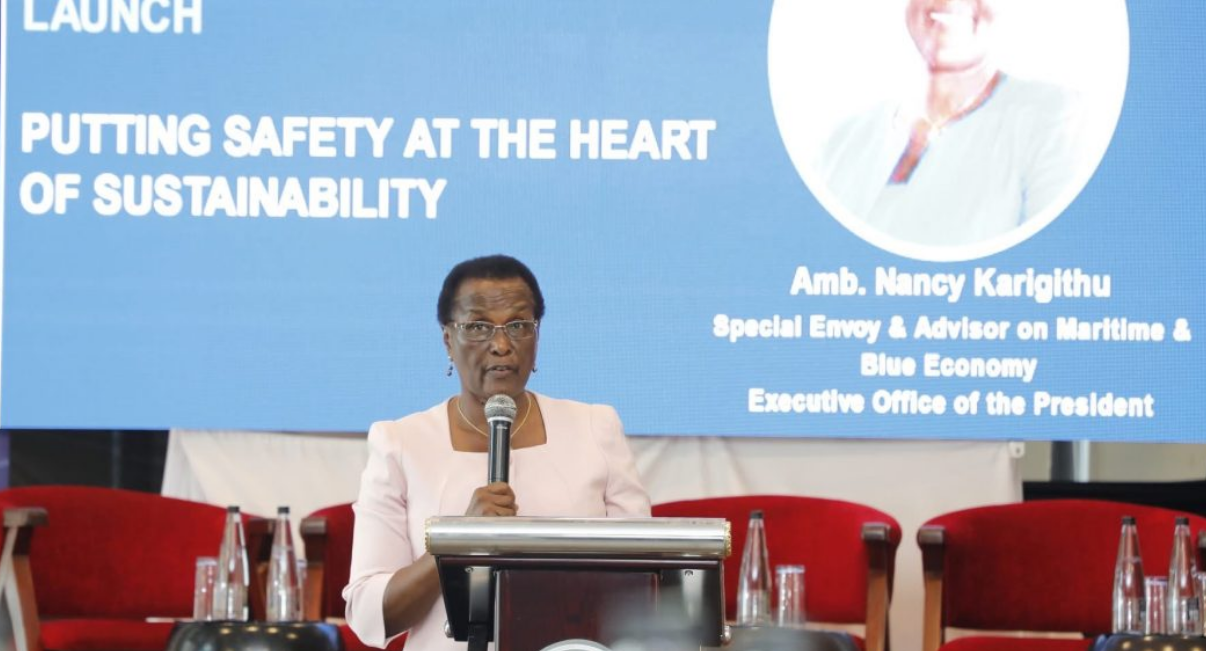 Nancy Karigithu, the special envoy and presidential advisor on maritime and blue economy